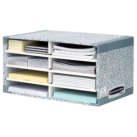 Bankers Box Sortierstation System 08750EU 49x26x31cm grau/weiß