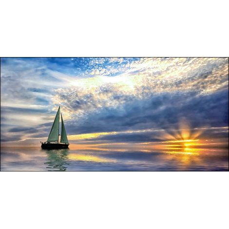Lupia - Quadro su tela canvas DEEP 62X115 MARE DORATO (1/3)