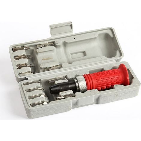 14pc Set Destornillador de Impacto para Tornillos 1/2" Conector Atornillador con Puntas