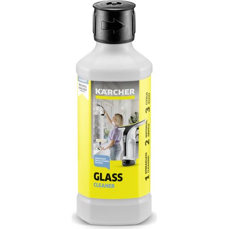 KARCHER Detergente per vetri concentrato RM 500 per aspiragocce WV1, WV2, WV5, WV6 - Dimensioni della confezione: 500 ml - Confezione da: 8 Pezzo(i) - Peso con imballo: 0.6 kg