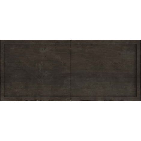 Maison Exclusive - Tischplatte Dunkelbraun 140x60x(2-4)cm Massivh