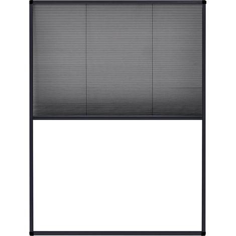 Moustiquaire plissée pour fenêtre de toit anti-insectes cadre aluminium anthracite 60 x 80 cm (1/5)