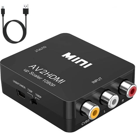 Convertisseur AV vers HDMI, adaptateur RCA vers HDMI (1/5)