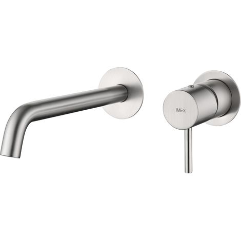 1 Robinet Encastré, Laiton, Bec 19,2 Cm, Filetage G 1/2, Salle De Bain (1/5)