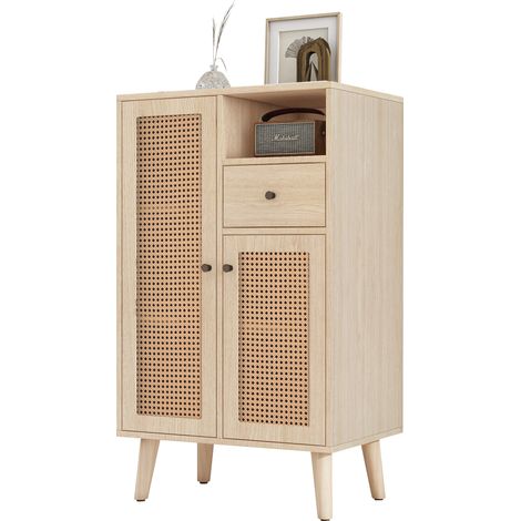 PLACARD polyvalent avec rangement Particle Board Oak 60.00 x 40.00 x 101.00 cm (1/5)