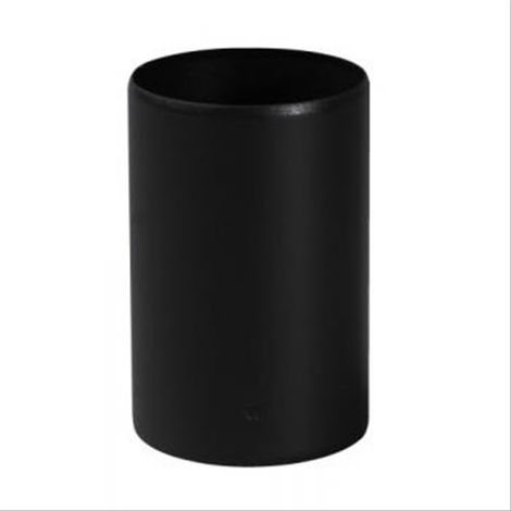 Rallonge MM 130mm conduit pellets émail noir mat diam 80mm