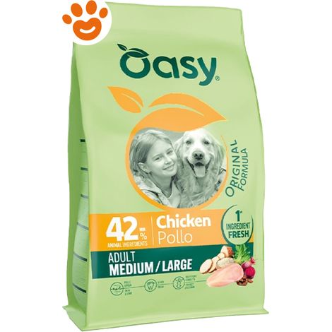 Oasy Dog Original Formula Adult Medium/Large con Pollo - Sacco 10 Kg -