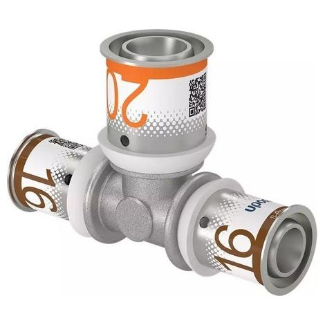 Raccordo a T di riduzione Uponor S-Press Plus 25-20-16