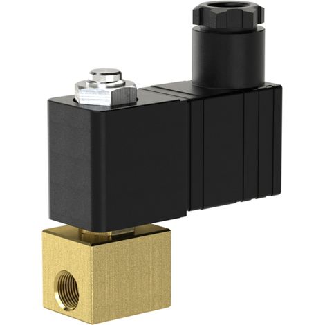 Riegler 2/2 MV, NC, MS, G18, DN 2,0, PN 0-8, NBR, direktg. 24V DC