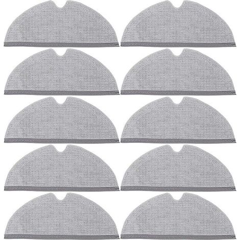 10 Serpillères Accessoires de Rechange pour Xiaomi Roborock S4 /S50 /S51 /S55 /S5 /S5 Max /S6 /S6 Pure /S6 MaxV /Q5 /Q5 Pro /Q5 Pro+ /Q7 /Q7+ /Q7 Max /Q7 Max+ /Q8 Max /Q8 Max+ /E Series (1/5)