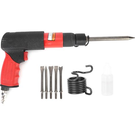 Pistolet pneumatique 250mm burin marteau décapage rouille soudure peinture outil dégrossissage main (1/5)