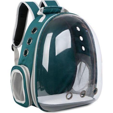 Meubles pour animaux de compagnie sur sac pour animaux de compagnie capsule spatiale transparente portable, vert (1/4)