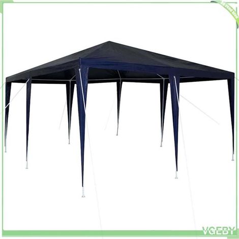 Tente de fête - FAFEICY - 42003422 - Bleu - 400 x 400 x 266 cm - Polyéthylène & acier (1/5)