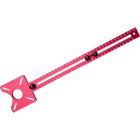 Support de fraisage de rainure 3 en 1 détachable en alliage d'aluminium base pour défonceuse outil de localisation et rainurage circulaire pour menuiserie (1/5)