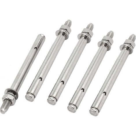 M8x120mm 304 Edelstahl Klimaanlage Passhülse Anke-r Dehnschraube 5 pièces