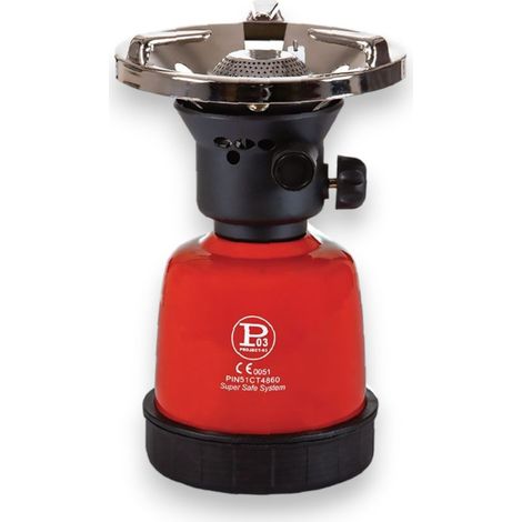 Cocina metálica de camping gas con encendido normal