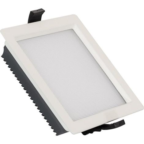 LED Downlight Einbaustrahler 15W Eckig SAMSUNG Aero 130lm/W Mikroprismatisch LIFUD Ausschnitt 135x135 mm 3000K Warmweiß