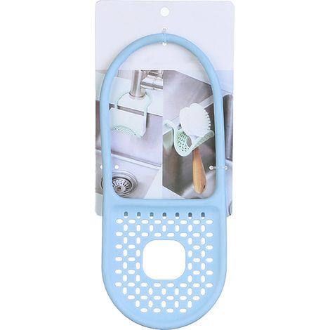 Panier suspendu pliable pour savon et éponge, égouttoir multifonctionnel en TPR. (1/5)