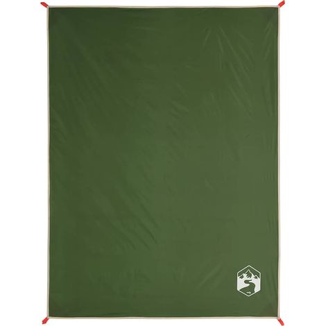 Couverture de pique-nique avec piquets vert 205x155 cm (1/5)