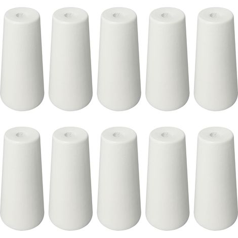 Knopen voor houten koorden 10 stuks gordijnknopen koord accessoires voor binnengordijnen, wit (1/5)