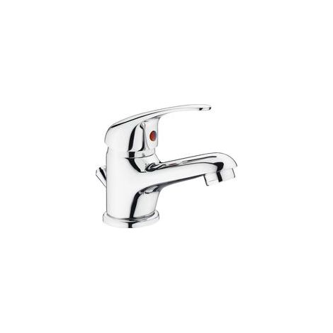 Robinet monotrou en cuivre, lavabo, avec flexible de raccordement, style moderne, design simple