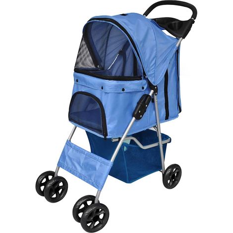 Hundewagen Hundebuggy Blau