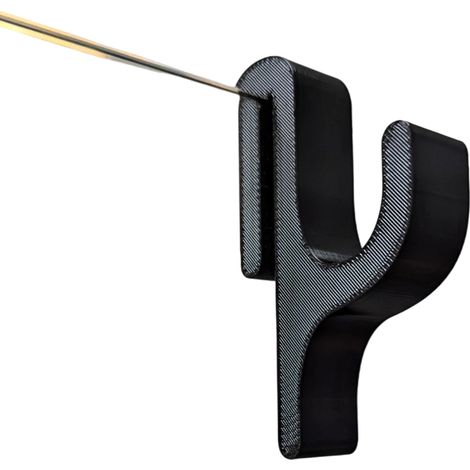 Ganci per porte doccia in vetro da 8 mm, 10 pezzi, neri (1/3)