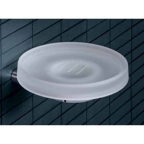 COLOMBO DESIGN B4001 Portasapone vetro acidato cromato serie Mini codice prod: B40010CR-VAN (1/2)
