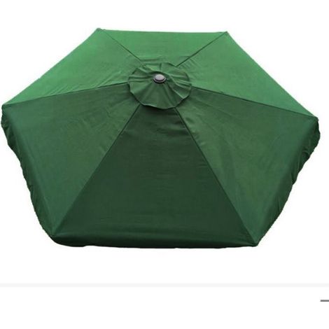 Auvent de remplacement pour parasol de terrasse Auvent de remplacement pour parasol de patio, beige, 9,8 pieds, 6 jardin (1/5)