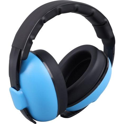 Casque antibruit pour bébé, protection auditive, doublure douce, bleu (1/5)