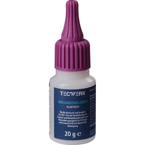 TECWERK Sekundenkleber elastisch 20g farblos Flasche TECWERK