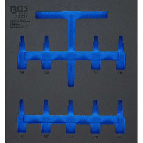 Almacenamiento BGS Barquette 70217 espuma dura robusta