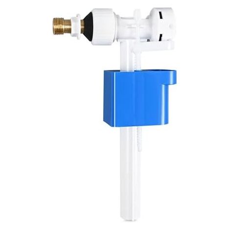 Robinet de remplissage pour réservoir de toilette, raccord en laiton G3/8" et G1/2", pièces détachées pour réservoir de toilette, universel, robinet à flotteur pour réservoirs de toilette à montage la (1/5)