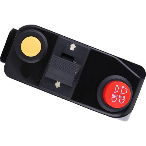 Interrupteur de guidon rétro 7/8 pouce pour motos modifiées (M10 avec trou pour rétroviseur) (Noir) (1/5)