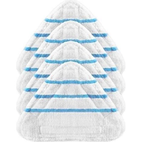 Lot de 4 housses lingettes microfibre pour balai vapeur – Lavables en machine – Nettoyage efficace sols durs (1/4)