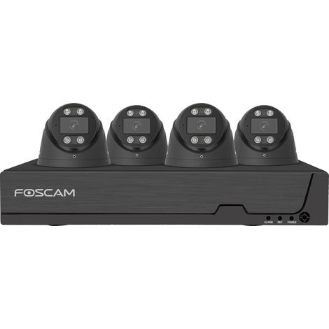 Foscam FNA108E-T4-2T black Ethernet IP-Set pour caméra de surveillance8 canauxavec 4 caméras3840 x 2 (1/5)
