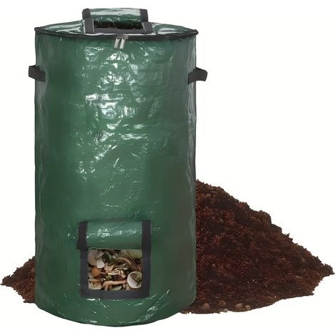 Reusable garden waste bag with viewing window – compost bag, bin bag, compostable leaf bag (1/5)