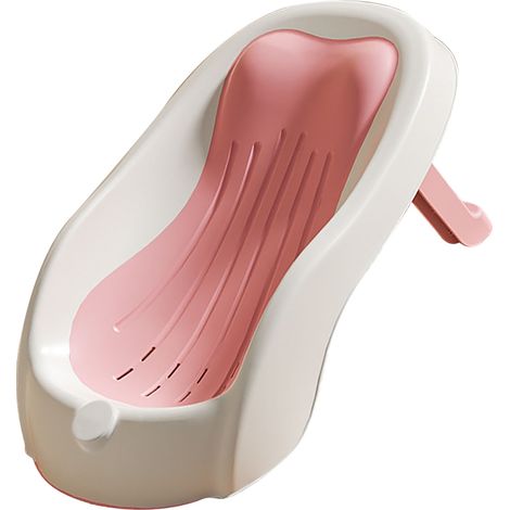Support de bain pour bébé antidérapant à angle réglable en PP et TPE, siège de baignoire pour nouveau-né, rose, pour la maison et les voyages (1/5)