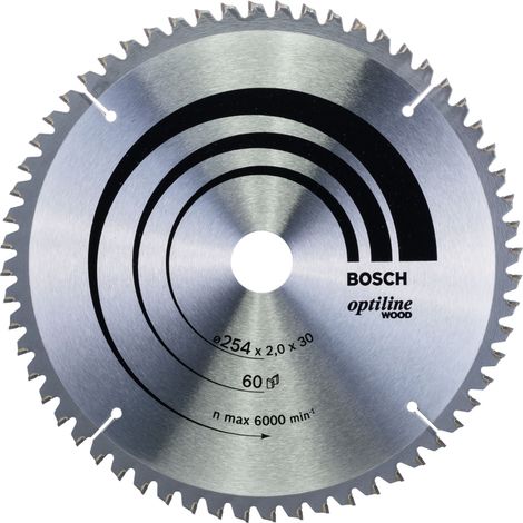 Lama circolare PRO Wood, 254 x 2 x 30 mm, T60