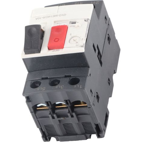 Disjoncteur Moteur Protection Surcharge Court-Circuit Montage Rail DIN 35mm GV2 ME14C 6-10A AC690V (1/5)