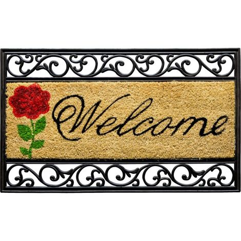 Fußmatte Salome Welcome natur, 45 x 75 cm Fußmatte