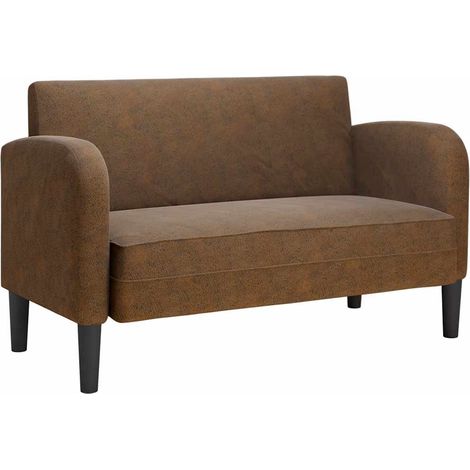 Divano Sofa Divanetto Marrone 110 cm in Similpelle (1/5)