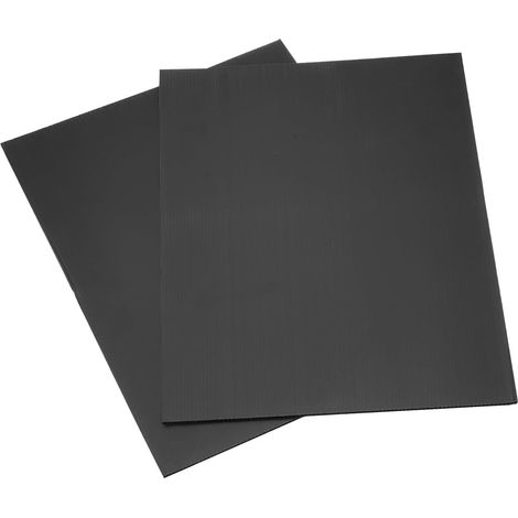 2 Pcs Tôle Plastique Ondulée, 4mm Planches En Plastique Noir Ondulé 16 x 16 Pouces Panneaux naturels Imperméables Pour DIY Artisanat, Poteaux Indicateurs, Décoration De Fête (1/5)