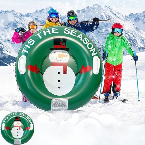 Sled Gonflable - Anneau À Neige En Pvc - 80 X 80 X 25 Cm - Poignée Intégrée - Pour Adultes Et Enfants - 1 Pièce (1/5)
