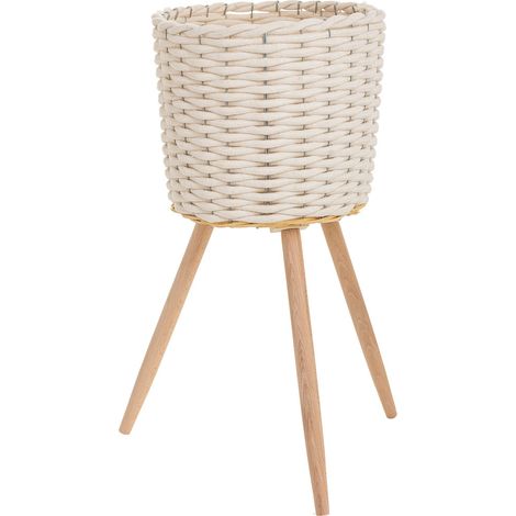 Macetero de metal y fibra D29x24/59h cm (1/5)