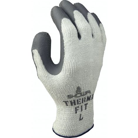 Gant acrylique latex 451 Thermo blanc/gris T10 - SHOWA - 451THERMO10/XL