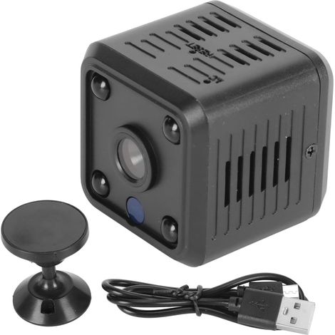Mini-WLAN-Kamera (1080p HD) mit Nachtsicht, Bewegungserkennung, kabellose Überwachungskamera für Zuhause, Auto, Büro und Garten