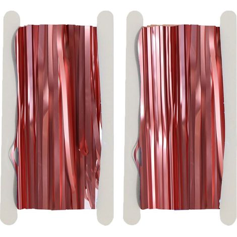 Festlicher Metallic-Folienvorhang – 1 m x 2 m – Für Fotohintergründe, Partys, Geburtstage, Weihnachten, Hochzeiten – 2er-Pack (1/5)