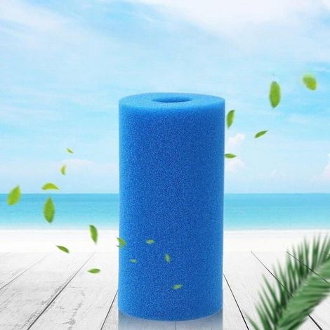 Cartouche filtrante en mousse éponge réutilisable et lavable pour piscine, aquarium et spa Intex Type A (2 pièces) Étiquette (1/4)