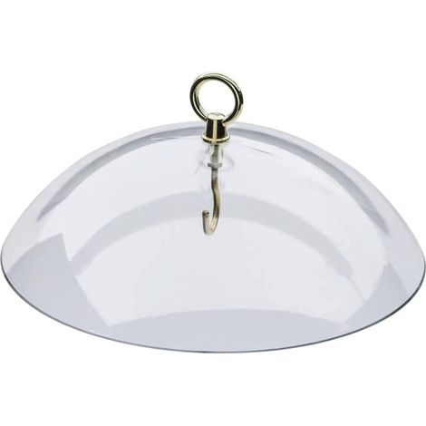 Dôme de Protection Transparent pour Mangeoire à Oiseaux, Couverture Anti-Écureuils pour Nourriture des Colibris Extérieur